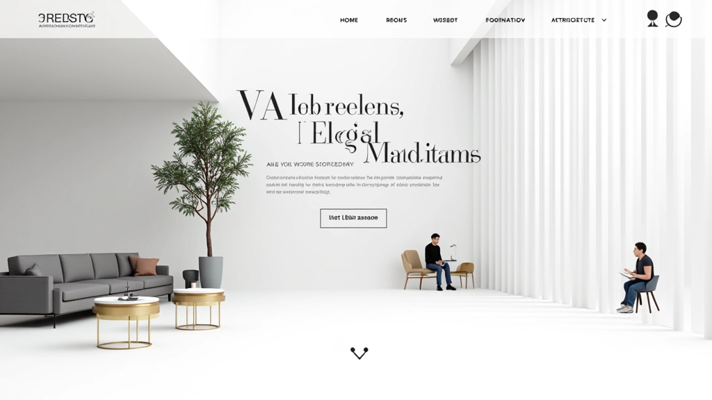 Corporate website with minimalist design