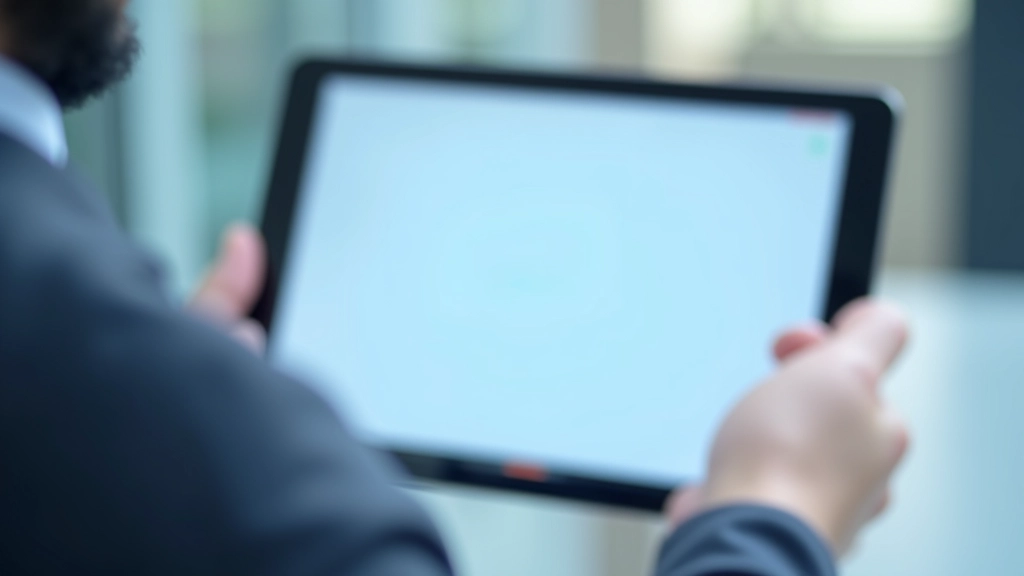 Clean minimalist web design displayed on digital device